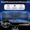 Parasol para Parabrisas de Coche Dokpav Plegable 145x79cm con Protección