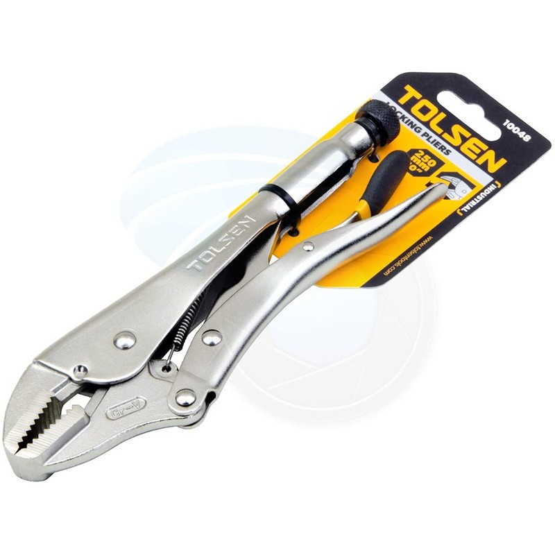 Tolsen Straight Jaw Locking Pliers 10" (250mm) - Heavy Duty