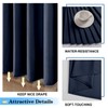 OVZME Zora 78 Inch Shower Curtain Set with 12 Plastic