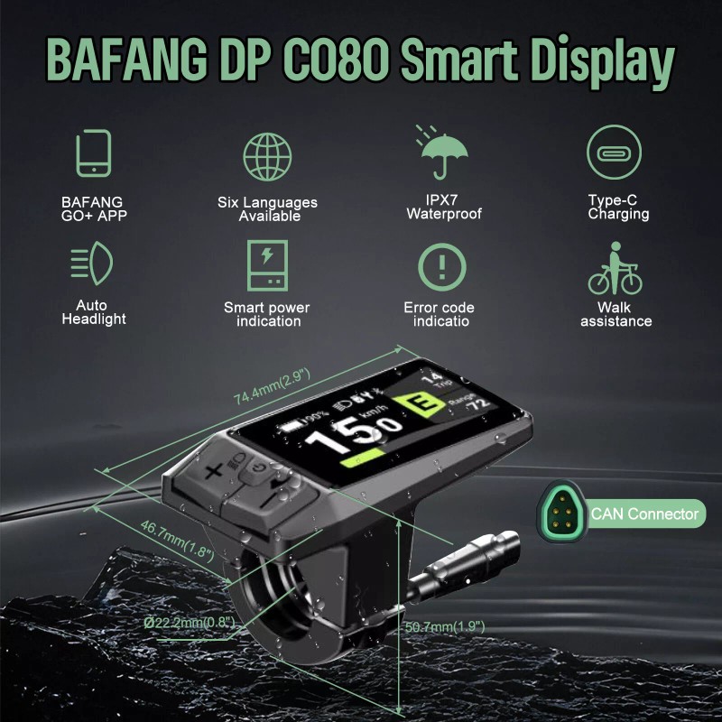 For BAFANG DPC080 Display CAN Protocol For Bafang Mid Motor