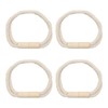 Scettar Pack of 4 Magnetic Curtain Tiebacks, Camel Coloured Tiebacks