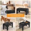 URPOWER 2-in-1 Elevated Slow Feeder Dog Bowls with No-Spill Water