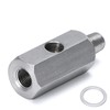 1/8'' BSPT Oil Pressure Sensor Sendor Tee Adapter to 1/8