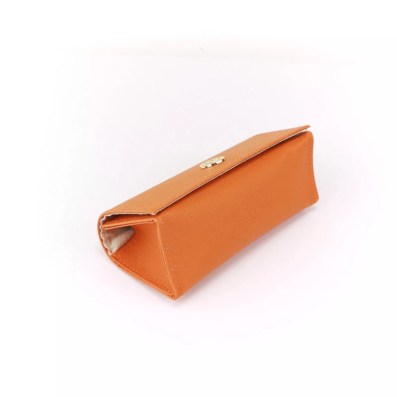 Tory Burch Saffiano Leather Sunglasses Case Blood Orange