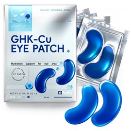 GHK-Cu Under Eye Patches for Puffy Eyes & Dark Circles, 6 Pairs