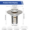 Universal Bathroom Sink Drain Strainer Hair Catcher Upgraded with Removable
