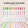 Smart Panda 12 Whiteboard Pens Dual Tip, Thin White Board
