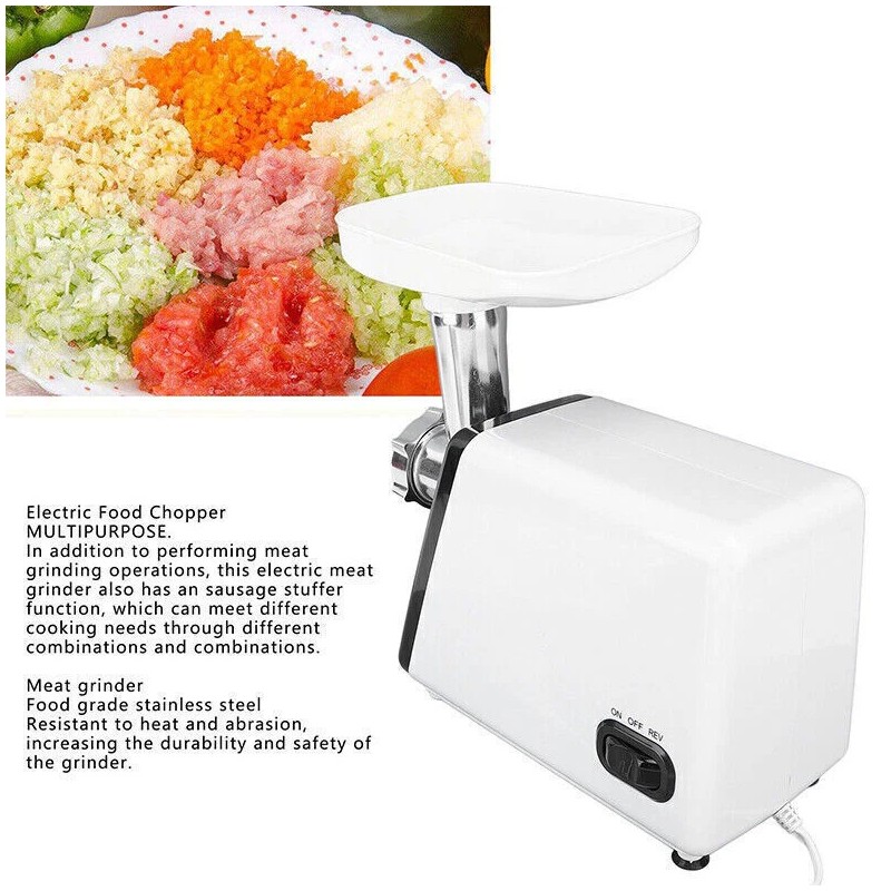 Zuguachi Meat Grinder Electric Commercial Antique Stainless Steel Food Processor