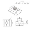 Stainless Steel Slot Nut Heavy Sliding Nut M8 Slot 8