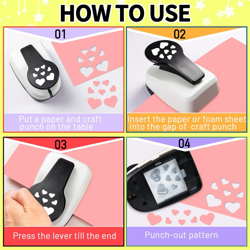 Heart Punch Heart Paper Punch Different Sizes Heart Hole Puncher