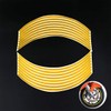 Car Decor Yellow Wheel Line Detachable Sticker Glossy Sticker / 차량데코용품 노랑 휠라인 바퀴 탈부착스티커 유광스티커