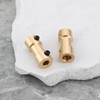 Briny River 4 Pcs 4mm to 5mm Brass Shaft Coupling