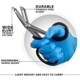 SURGICAL ONLINE 20 Pack EMT Trauma Shears - Multi-Color, Stainless Steel Medical Scissors for EMS, Nurses, Police & Firefighters - Durable & Sharp