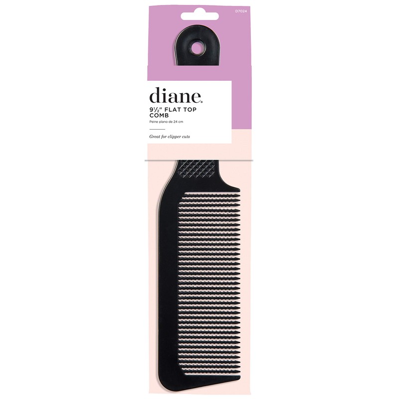 Diane 9.5 Inch Flat Top Clipper Comb Black