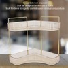2 Tier Corner Bathroom Countertop Organizer Space Saving Easy Assembly