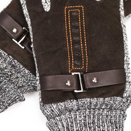 heekpek Men's Winter Leather Gloves Thick Warm Fleece Windproof Gloves Cold Proof Mittens for Driving Cycling Motorcycle Camping (Brown)