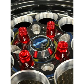 VMS RACING 20 PC LIGHTWEIGHT RACE RACING LUG NUTS 14X1.5 MM RED