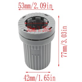 LQ Industrial Faucet Anti Loosening Nut Grey Plastic Faucet Base Fixing Nut for Single Hole Dual Hose Hot Cold Water Faucet Under Counter Connection to Faucet Shank Fastener