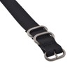 MZBUTIQ 18mm Black Men's Ballistic Nylon Watch Strap Replacement Band