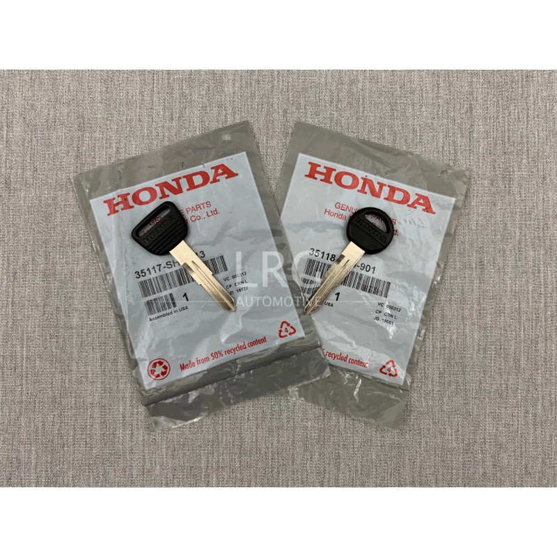 Honda OEM Honda Uncut Key Blank Ignition & Valet Pair