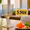 Clear Plastic Wine Glasses (5.5 Oz) 8 Count - Premium