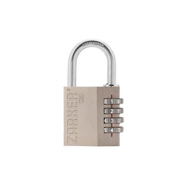 Zarker X50 4 Digit Stainless Steel Shackle Combination Lock, Anti Rust, 1-Pack