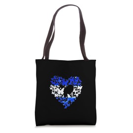 Heart, butterfly, Israel flag, Judaism, support, solidarity Tote Bag