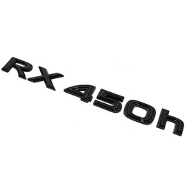 One Pc RX 450h Liftgate Letter Logo Badge Car Emblem Nameplate Sticker Replace F-Sport (Gloss Black)
