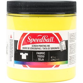 Speedball Fabric Screen Printing Ink, 8-Ounce, Process Yellow