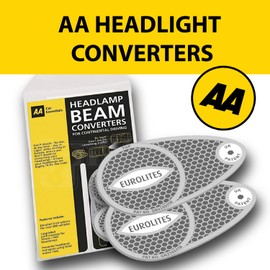 AlcoSense European Travel Kit inc NF Breathalysers + UK Stickers + AA Eurolites Headlight Deflectors for Europe | Car & Motorhome Parts for Car Trips in France, UK Number Plate GB Stickers for Europe