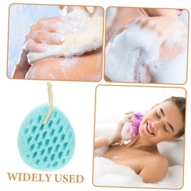NOLITOY 4pcs Supple Bath Sponge Soft Body Scrubber for and Massaging Reusable Water for Boys and Girls and Adults Fruit