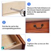 Moicstiy 4 Pack Antique Drop Drawer Pull, 3.5 Inch Hole
