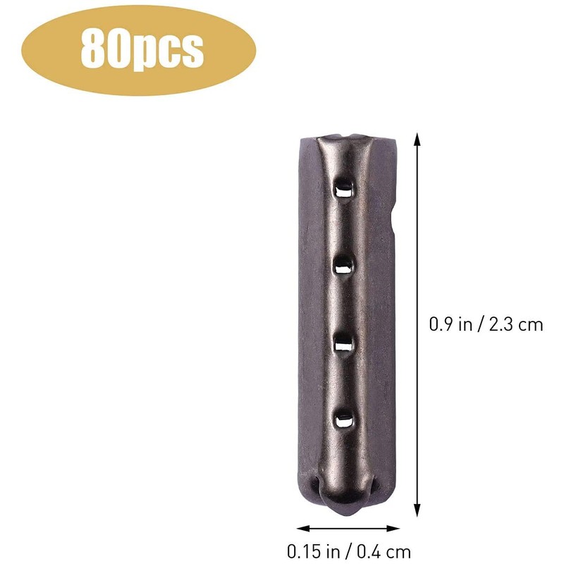 RUNCCI-YUN 200 Pcs Shoelace Tip Head, Smooth Replacement Metal Ends