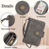 TEUEN Women's Large Capacity PU Leather Vintage Purse Wallet with