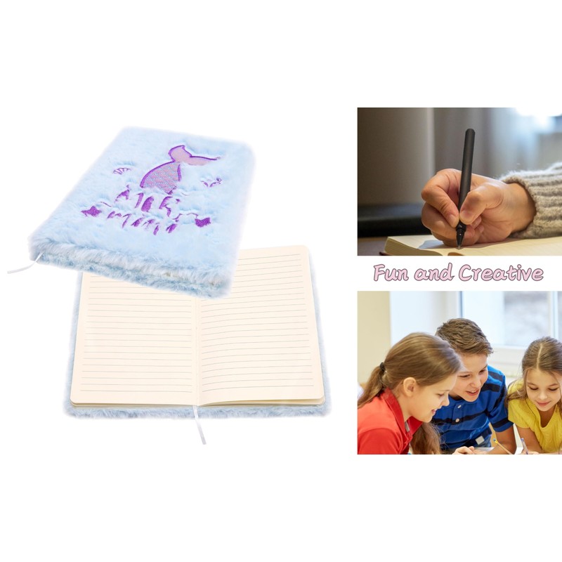 EXERZ Cute Mermaid Notebook Journal Diary Magic Notepad Office School