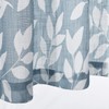 Blue White Kitchen Valance Curtain Leaf Print Window Valance for