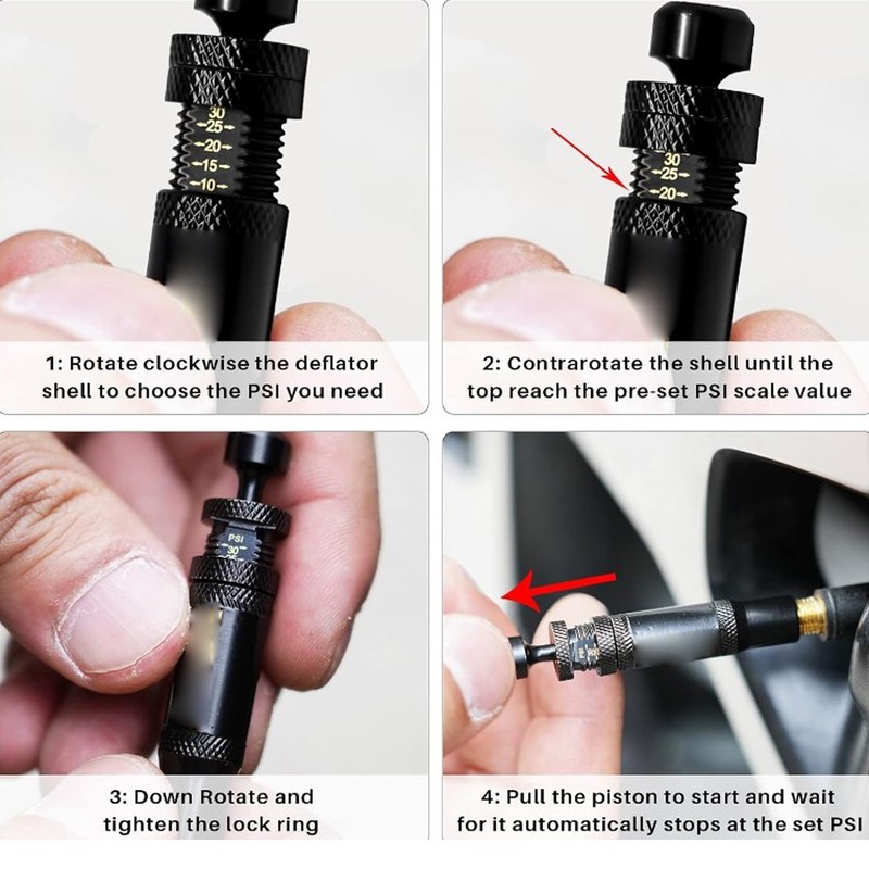 4pcs Automatic Air Vent Valve Exhaust Air Release Valve Compact