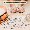 10 Pcs Dinosaur Cookie Cutters Set,Baking Mold for Dinosaur Birthday