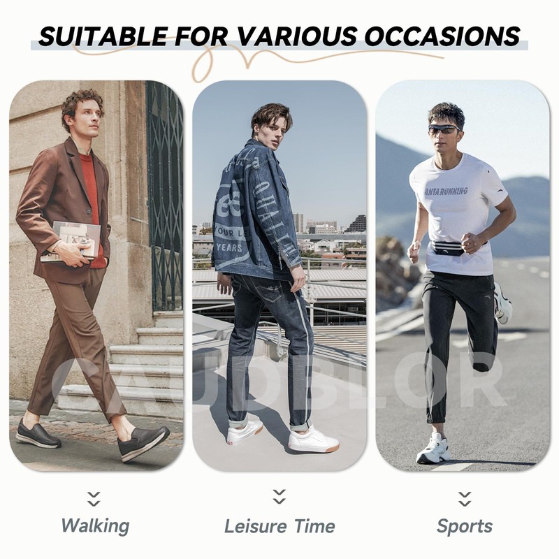 Caudblor Hombres Calcetines finos No Show para Loafer, Invisible Low