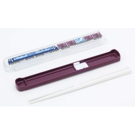 OSK HS-16 Bento Box for Lunch Box, Quote Lid and Chopsticks Case Set, JR Cargo Engine, 7.7 inches (19.5 cm), Sliding, No Crunching, Made in Japan