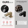 homdiy 10 Pack 5-1/16 Inch Champagne Bronze Cabinet Pulls, Solid