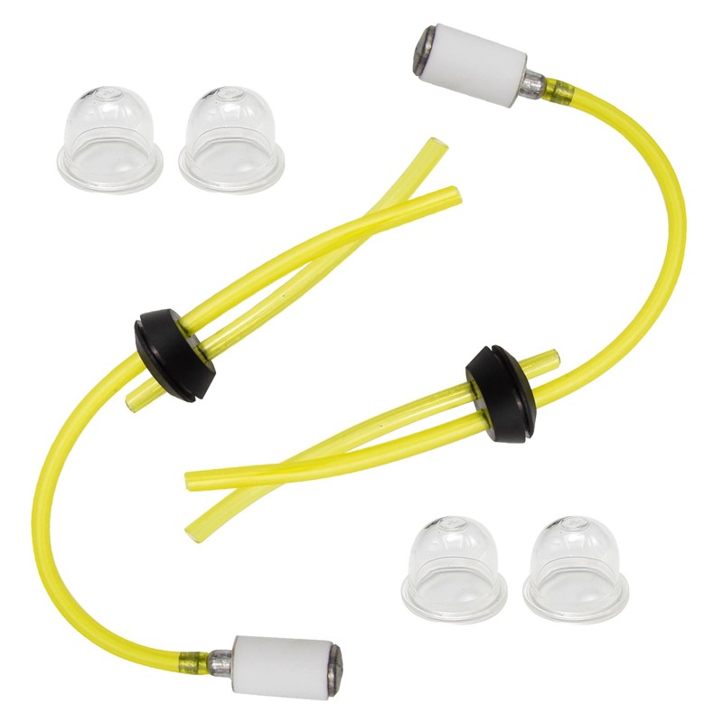 2 Pack Fuel Line Two Hole Grommet Assembly with 4