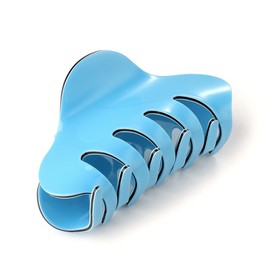 Liasun 3.3" Jelly Color Hair Claw Clip-Acrylic Strong Holding Power Hair Clips Hairgrip for Women and Girls Hair Barrettes for Medium or Long Hair (Blue)