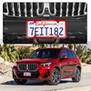 LivTee 4 Holes Stainless Steel License Plate Frames, 2 PCS