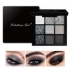 Punk Smoke Glitter Eyeshadow 9 Colors, Palette Shadow Pigment, Gray