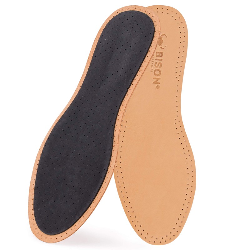 ORTRI Genuine Leather Insole, Premium, Activated Carbon, Odour Absorber, Breathable