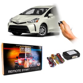 MPC Remote Start Kit Compatible with Toyota Prius V 2012-2016 || Hybrid Only || Push Lock 3X to Start || USA Tech Support