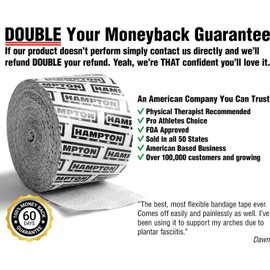 (30ft) Self Adhesive Gauze Bandage Roll | Medical Stretch Wrap Tape - Sports Turf Body Tape for Knee Feet & Blister Wound Care | Cohesive Bandage Waterproof Gazuze Wrap for Football, Running & Hiking…