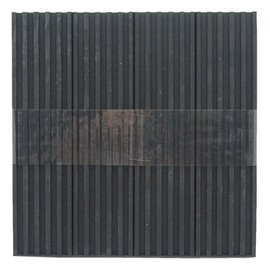 Wake Industry BGA-04 Anti-Vibration Rubber A, Black, 0.4 x 7.9 x 7.9 inches (10 x 200 x 200 mm), Anti-Vibration, Soundproofing, Washing Machine, Outdoor Unit, Pack of 1