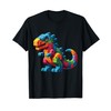 Dinosaur Kids Master Builder t rex Blocks Bricks T-Shirt